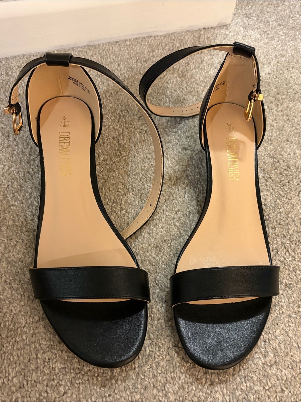 Dream Pairs Women's Ingrid Ankle Strap Low Wedge Sandal